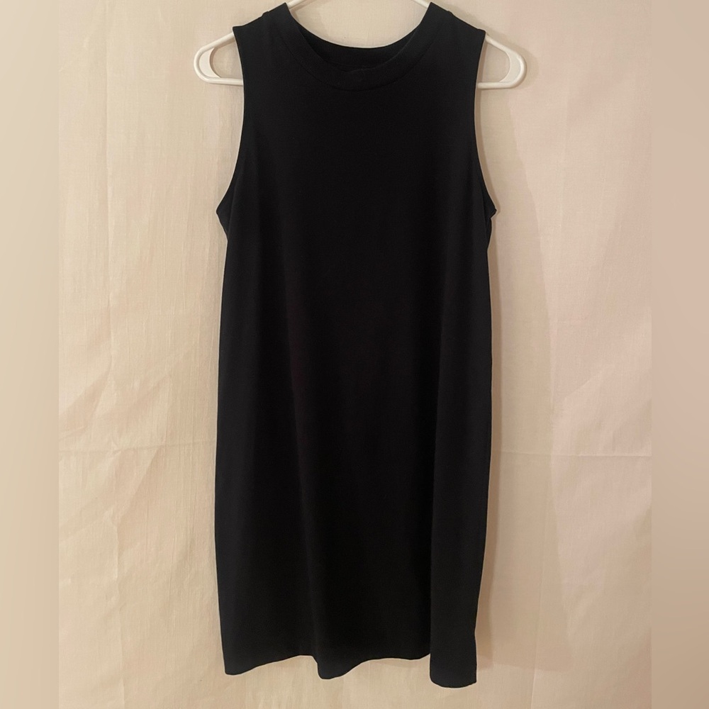 A New Day Black Sleeveless Sheath Mini Dress